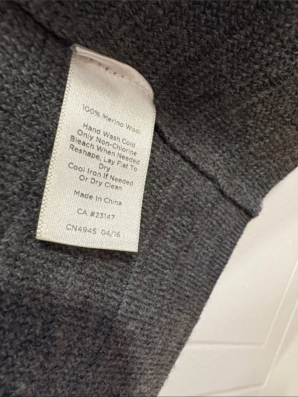 Talbots Charcoal Gray Fringe-Trim Open Cardigan